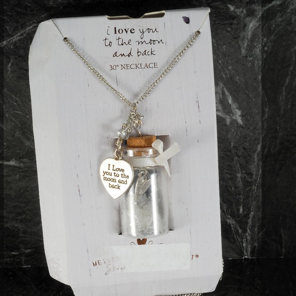 Sandra Magsamen Necklace Love Heart Bottle 30"